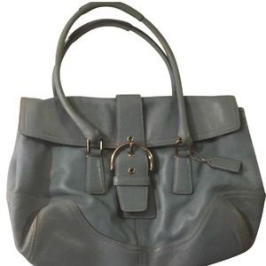 Vintage Soho Buckle Baby Blue Satchel